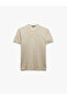 Short Sleeve Pique Fabric Regular Fit Cotton Buttoned Judge Collar T-Shirt - 3