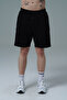 Daily Core - Black Relaxed Fit Cotton Men's Sports Shorts - 4