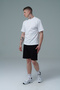Daily Core - Black Relaxed Fit Cotton Men's Sports Shorts - 7