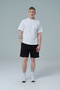Daily Core - Black Relaxed Fit Cotton Men's Sports Shorts
