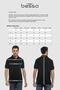 Men's Smoked Polo Neck T-Shirt Armband Without Pocket Regular Fit Non-Curling Interlock Fabric - 5