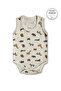100% Cotton Baby Boy Snap Body Suit - 2