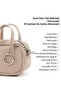 Mink Shk210 Faux Leather Single Compartment Zippered Handbag and Charm Bag Accessory - 8