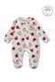 100% Cotton Baby Girl Booties Jumpsuit - 2
