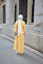 Women's Floral Patterned Viscose Dress Yellow - 16