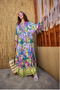 Women's Abstract Botanical Pattern Dress Pink-Purple - 3