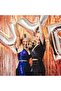 Rose Gold Metallized Backdrop Door Wall Ornament Curtain – Party Ornament and Background Decor - 2