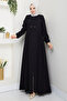 Pleated Hijab Ferace Tsd250169 Black - 3