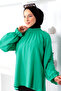 Elastic Neck Blouse Tsd221205 Green - 3