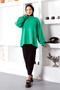 Elastic Neck Blouse Tsd221205 Green - 2