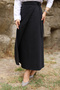 Side Tie Denim Skirt Tsd240615 Black - 2