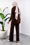 Zippered knitwear set tsd240950 bitter brown - 5