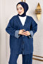 طقم جينز Vera باللون الأزرق الداكن - TSD250104 - 2