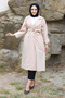 Foldable Sleeve Detailed Trench Coat Tsd240921 Beige