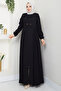 Pleated Hijab Ferace Tsd250169 Black - 4