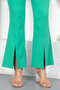 Slit Fabric Trousers Tsd230368 Green - 5