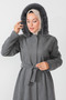 Hidden Zipper Belted Cashmere Coat TSD230813 Gray - 2