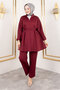 Lara Scuba Suit Tsd 250128   Burgundy - 8