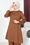 Buttoned Double Suit TSD230701 Brown - 3
