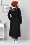 Waist Laced Coat Tsd1932 Black - 5