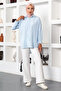 Belted Wide Leg Trousers Tsd221110 White - 3