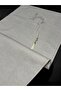 Minimal Kaaba Embroidered Linen Prayer Rug Prayer Mat Dowry Gift - 3