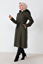 Hidden Zipper Belted Cashmere Coat TSD230813 Khaki - 4