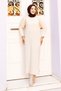 Crew Neck Knitwear Long Dress Tsd240720 Beige