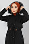 Waist Laced Coat Tsd1932 Black - 4