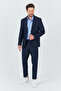 Alfredo Men's Navy-Navy Spring-Summer Slim Fit 2-Piece Suit - 6