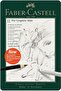 Pitt Graphite Matt Graduated Pencil Sketch Drawing Charcoal Set 11 Pieces Metal Box - 2