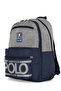 Street Style Four Compartment Unisex School Backpack Navy Blue / Cpo4016.011 - 2