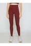 High Waist Yoga Leggings Modal Blend Silky Texture - 3