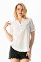 Short Sleeve Şile Cloth Acacia Summer Blouse White Byz