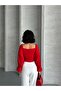 Women's Madonna Collar Balloon Sleeve Crepe Blouse - 8