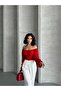 Women's Madonna Collar Balloon Sleeve Crepe Blouse - 6