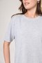 Super Quality Unisex Cotton Gray Melange Crew Neck Oversize Boyfriend T-shirt Women Men T-Shirt - 7