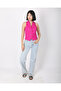 Women's Fuchsia Bow Buttoned Blazer Vest - 6
