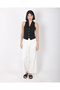 Women's Black Bow Buttoned Blazer Vest - 2