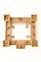 Wooden Toy Castle Play Set Unpainted (8 Soldiers) - 7