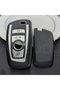 Bmw Compatible 1, 3, 5, 7 Series, F30, F25, F20, F18, F16, F15, F10, X1, X3, X4, X5 Leather Look Tpu Key Case Cover (Silver)