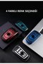 Bmw Compatible 1, 3, 5, 7 Series, F30, F25, F20, F18, F16, F15, F10, X1, X3, X4, X5 Leather Look Tpu Key Case Cover (Red) - 8