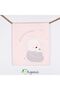 Baby Girl Teddy Bear Embroidered 90x80 Cm Double Layer Cotton Combed Cotton Baby Blanket - Salmon