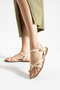 Beige Ringed Sandals