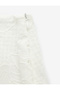Cotton Lined Scalloped Floral Brode Detailed A-Line Mini Skirt - 3