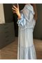 Blue Ruffle Detailed Toulon Dress - 2Y204126 - 3