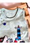 100% Organic Cotton Unisex Summer Baby Set – Sailing Day Undershirt & Shorts 2-Piece Sea Themed Set - 3