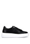 Women's Genuine Leather Black Floater Sneakers & Sports Shoes