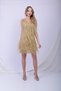 Glamour Fringe Dress in Gold - 3