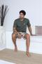 100% Cotton Combed Short Sleeve Shorts Pajama Set (Enjoy Luxury and Comfort Together) - 4
